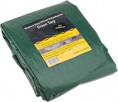 Value Collection - 30' Long x 20' Wide Polyethylene Tarp & Dust Cover - Green, 9 to 10 mil Thickness - Industrial Tool & Supply