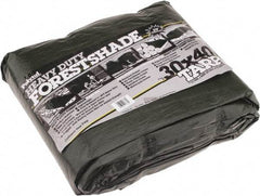 Value Collection - 40' Long x 30' Wide Polyethylene Tarp & Dust Cover - Green, 9 to 10 mil Thickness - Industrial Tool & Supply