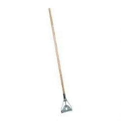 Rubbermaid - 60" Wood Quick Connect Mop Handle - 15/16" Handle Diam, Steel Connector, Use with Wet Mops - Industrial Tool & Supply