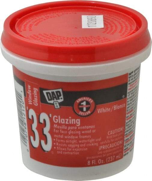 DAP - 8 oz Glazing Compound - White - Industrial Tool & Supply