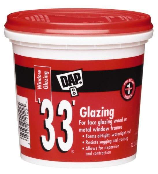 DAP - 32 oz Glazing Compound - White - Industrial Tool & Supply
