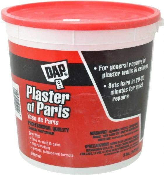 DAP - 8 Lb Drywall/Plaster Repair - White, Plaster of Paris - Industrial Tool & Supply