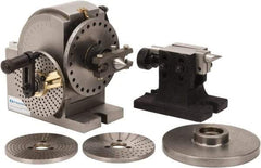 Interstate - Headstock Taper B&S 1, 1-1/2 - 8 Spindle Thread, Semi-Universal Dividing Head - 5.046" Centerline Height, 10-3/32" Swing, 9.96" Long x 6.42" Wide x 8.66" High - Industrial Tool & Supply