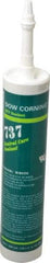 Dow Corning - 10.1 oz Cartridge White RTV Silicone Joint Sealant - -85 to 350°F Operating Temp, 14 min Tack Free Dry Time, 24 hr Full Cure Time, Series 737 - Industrial Tool & Supply