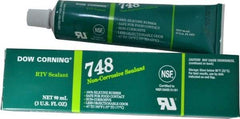 Dow Corning - 3 oz Tube Off-White RTV Silicone Joint Sealant - -67 to 350°F Operating Temp, 30 min Tack Free Dry Time, 36 hr Full Cure Time, Series 748 - Industrial Tool & Supply