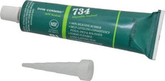 Dow Corning - 3 oz Tube Clear RTV Silicone Joint Sealant - -85 to 356°F Operating Temp, 13 min Tack Free Dry Time, 24 hr Full Cure Time, Series 734 - Industrial Tool & Supply