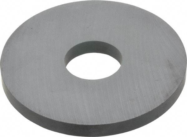 Mag-Mate - 0.875" ID x 2.875" OD Ceramic Ring Magnet - 0.25" Thick, 350°F Max Operating Temp - Industrial Tool & Supply