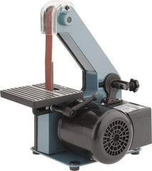 Enco - 30 Inch Long x 1 Inch Wide Belt Sanding Machine - 1/4 Hp, Single Phase - Industrial Tool & Supply