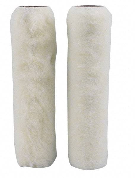 Weiler - 3/8" Nap, 9" Wide Paint General Purpose Roller Cover - Semi-Smooth Texture, Poly Blend/Paper Core - Industrial Tool & Supply