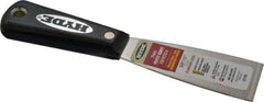 Hyde Tools - 1-1/2" Wide Stainless Steel Putty Knife - Stiff, Nylon Handle, 7-3/4" OAL - Industrial Tool & Supply