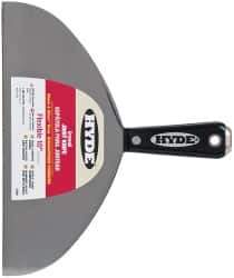 Hyde Tools - 10" Wide Carbon Steel Taping Knife - Flexible, Hammerhead Nylon Handle, 8-3/8" OAL - Industrial Tool & Supply