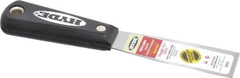 Hyde Tools - 1-1/4" Wide Steel Putty Knife - Flexible, Nylon Handle, 7-3/4" OAL - Industrial Tool & Supply
