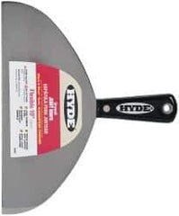Hyde Tools - 10" Wide Carbon Steel Taping Knife - Flexible, Nylon Handle, 8-1/4" OAL - Industrial Tool & Supply