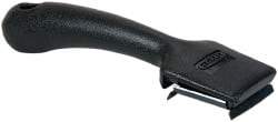 Hyde Tools - Carbon Steel 4-Edge Scraper - 1-1/2" Blade Width, 7-1/2" Long Plastic Handle - Industrial Tool & Supply