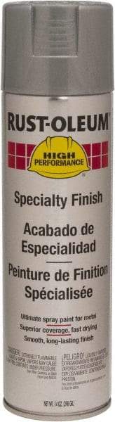 Rust-Oleum - Silver Aluminum, 14 oz Net Fill, Gloss, Enamel Spray Paint - 10 Sq Ft per Can, 14 oz Container, Use on Rust Proof Paint - Industrial Tool & Supply