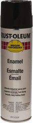 Rust-Oleum - Black, 15 oz Net Fill, Gloss, Enamel Spray Paint - 14 Sq Ft per Can, 15 oz Container, Use on Rust Proof Paint - Industrial Tool & Supply