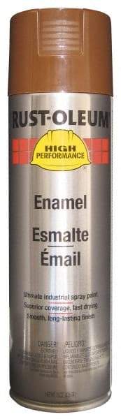 Rust-Oleum - Chestnut Brown, 15 oz Net Fill, Gloss, Enamel Spray Paint - 14 Sq Ft per Can, 15 oz Container, Use on Rust Proof Paint - Industrial Tool & Supply