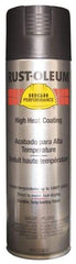 Rust-Oleum - Black, 15 oz Net Fill, Flat, High-Heat Spray Paint - 14 Sq Ft per Can, 15 oz Container - Industrial Tool & Supply