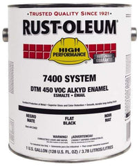 Rust-Oleum - 1 Gal Forest Green Gloss Finish Industrial Enamel Paint - Interior/Exterior, Direct to Metal, <450 gL VOC Compliance - Industrial Tool & Supply