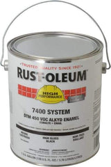 Rust-Oleum - 1 Gal Black High Gloss Finish Industrial Enamel Paint - Interior/Exterior, Direct to Metal, <450 gL VOC Compliance - Industrial Tool & Supply