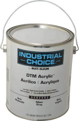 Rust-Oleum - 1 Gal Silver Gray Semi Gloss Finish Alkyd Enamel Paint - Interior/Exterior, Direct to Metal, <250 gL VOC Compliance - Industrial Tool & Supply