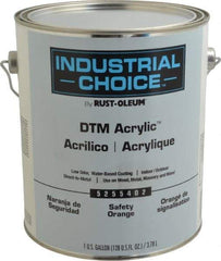 Rust-Oleum - 1 Gal Safety Orange Semi Gloss Finish Alkyd Enamel Paint - Interior/Exterior, Direct to Metal, <250 gL VOC Compliance - Industrial Tool & Supply