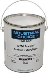 Rust-Oleum - 1 Gal Forest Green Semi Gloss Finish Alkyd Enamel Paint - Interior/Exterior, Direct to Metal, <250 gL VOC Compliance - Industrial Tool & Supply