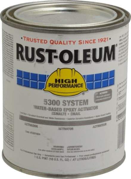 Rust-Oleum - 1 Pt Finish Coat Activator - 200 to 350 Sq Ft/Gal Coverage, <250 g/L VOC Content - Industrial Tool & Supply