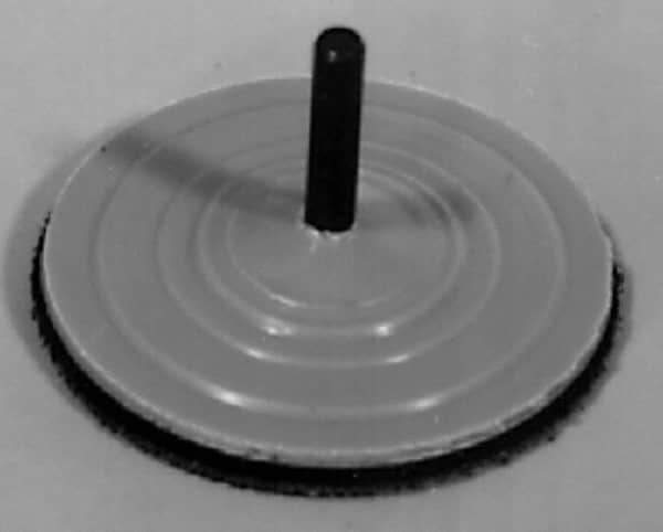 AutoQuip - 2" Diam Adhesive/PSA Disc Backing Pad - 1/4" Shank Diam, Medium Density, 22,000 RPM - Industrial Tool & Supply