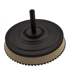 AutoQuip - 3" Diam Hook & Loop Disc Backing Pad - 1/4" Shank Diam, Medium Density, 18,000 RPM - Industrial Tool & Supply