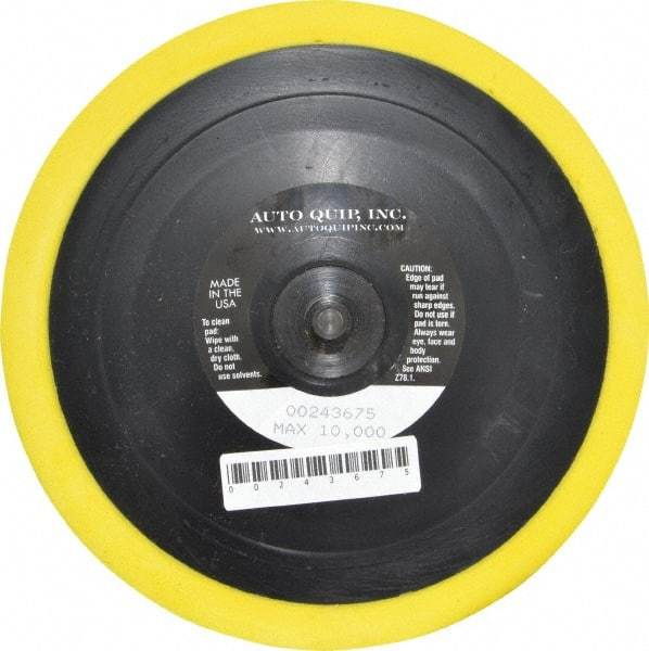 AutoQuip - 6" Diam Adhesive/PSA Disc Backing Pad - Medium Density, 10,000 RPM - Industrial Tool & Supply