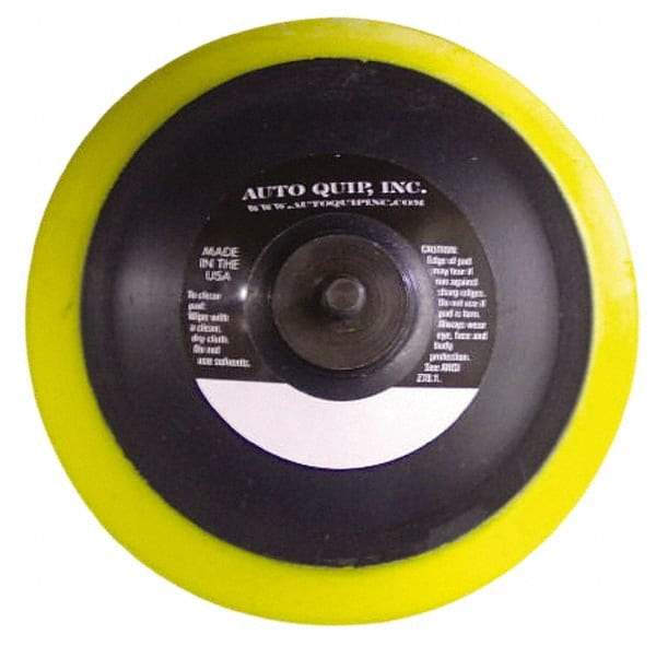 AutoQuip - 6" Diam Hook & Loop Disc Backing Pad - Medium Density, 10,000 RPM - Industrial Tool & Supply