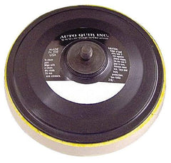 AutoQuip - 6" Diam Hook & Loop Disc Backing Pad - Medium Density, 10,000 RPM - Industrial Tool & Supply