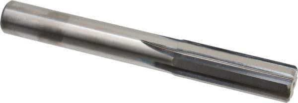 M.A. Ford - 1/2" Solid Carbide 6 Flute Chucking Reamer - Straight Flute, 0.47" Straight Shank, 1-1/2" Flute Length, 4" OAL - Industrial Tool & Supply