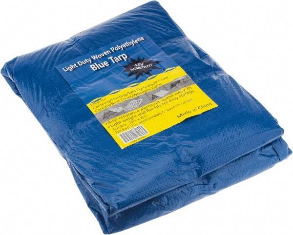 Value Collection - 25' Long x 20' Wide Polyethylene Tarp & Dust Cover - Blue - Industrial Tool & Supply
