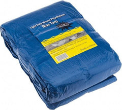 Value Collection - 40' Long x 30' Wide Polyethylene Tarp & Dust Cover - Blue - Industrial Tool & Supply