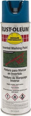 Rust-Oleum - 15 fl oz Blue Marking Paint - 300' to 350' Coverage at 1-1/2" Wide, Solvent-Based Formula - Industrial Tool & Supply
