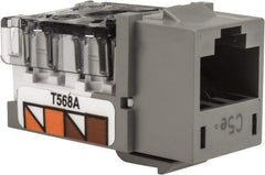 Hubbell - 8 Position, Cat5e Modular Jack - CSA Certified, RoHS Compliant, UL Listed - Industrial Tool & Supply