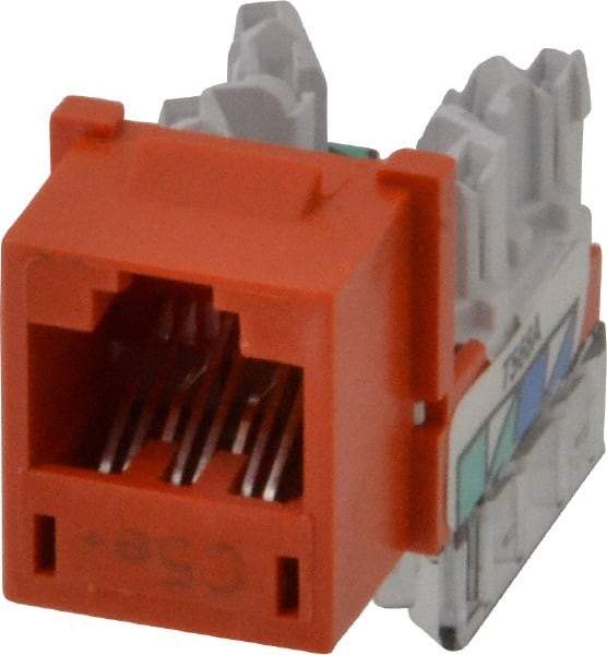 Hubbell - 8 Position, Cat5e Modular Jack - CSA Certified, RoHS Compliant, UL Listed - Industrial Tool & Supply