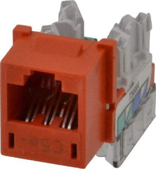Hubbell - 8 Position, Cat5e Modular Jack - CSA Certified, RoHS Compliant, UL Listed - Industrial Tool & Supply