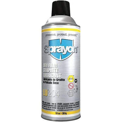 Sprayon - 10 oz Aerosol Dry Graphite Penetrant/Lubricant - Black, -40°F to 850°F, Food Grade - Industrial Tool & Supply