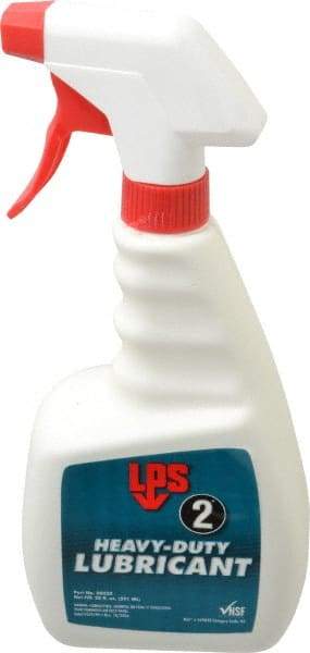 LPS - 20 oz Trigger Spray Bottle Nondrying Film Lubricant - Clear Amber, Food Grade - Industrial Tool & Supply