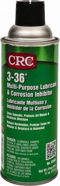 CRC - 11 oz Aerosol Nondrying Film Penetrant/Lubricant - Blue/Green & Clear, -50°F to 250°F, Food Grade - Industrial Tool & Supply