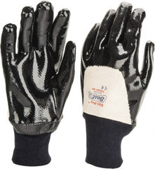 SHOWA - Size M (9) Nitrile Coated Jersey General Protection Work Gloves - Industrial Tool & Supply