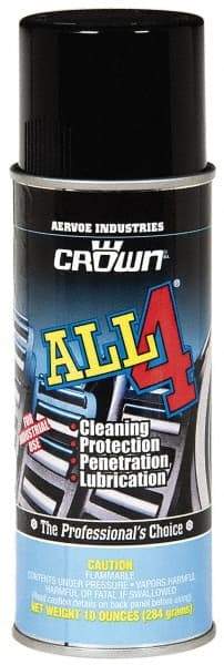 Crown - 10 oz Aerosol Penetrant/Lubricant - Light Amber, 40°F to 110°F - Industrial Tool & Supply