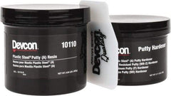 Devcon - 1 Lb Pail Two Part Epoxy - 45 min Working Time, Series Plastic Steel - Industrial Tool & Supply