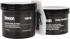 Devcon - 1 Lb Pail Two Part Epoxy - 60 min Working Time, 2,600 psi Shear Strength - Industrial Tool & Supply