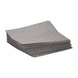 Brady SPC Sorbents - 26 Gal Capacity per Package, Universal Pad - 19" Long x 15" Wide, Gray, Polypropylene - Industrial Tool & Supply