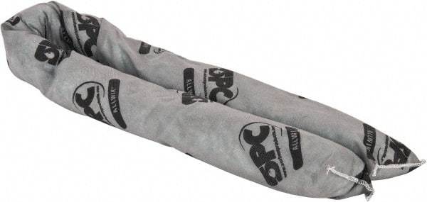 Brady SPC Sorbents - 30 Gal, 4' Long, 3" Diam, Polypropylene Sock - Universal - Industrial Tool & Supply