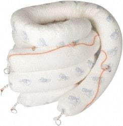 Brady SPC Sorbents - 71 Gal, 10' Long, 8" Diam, Boom - Oil Only, White - Industrial Tool & Supply